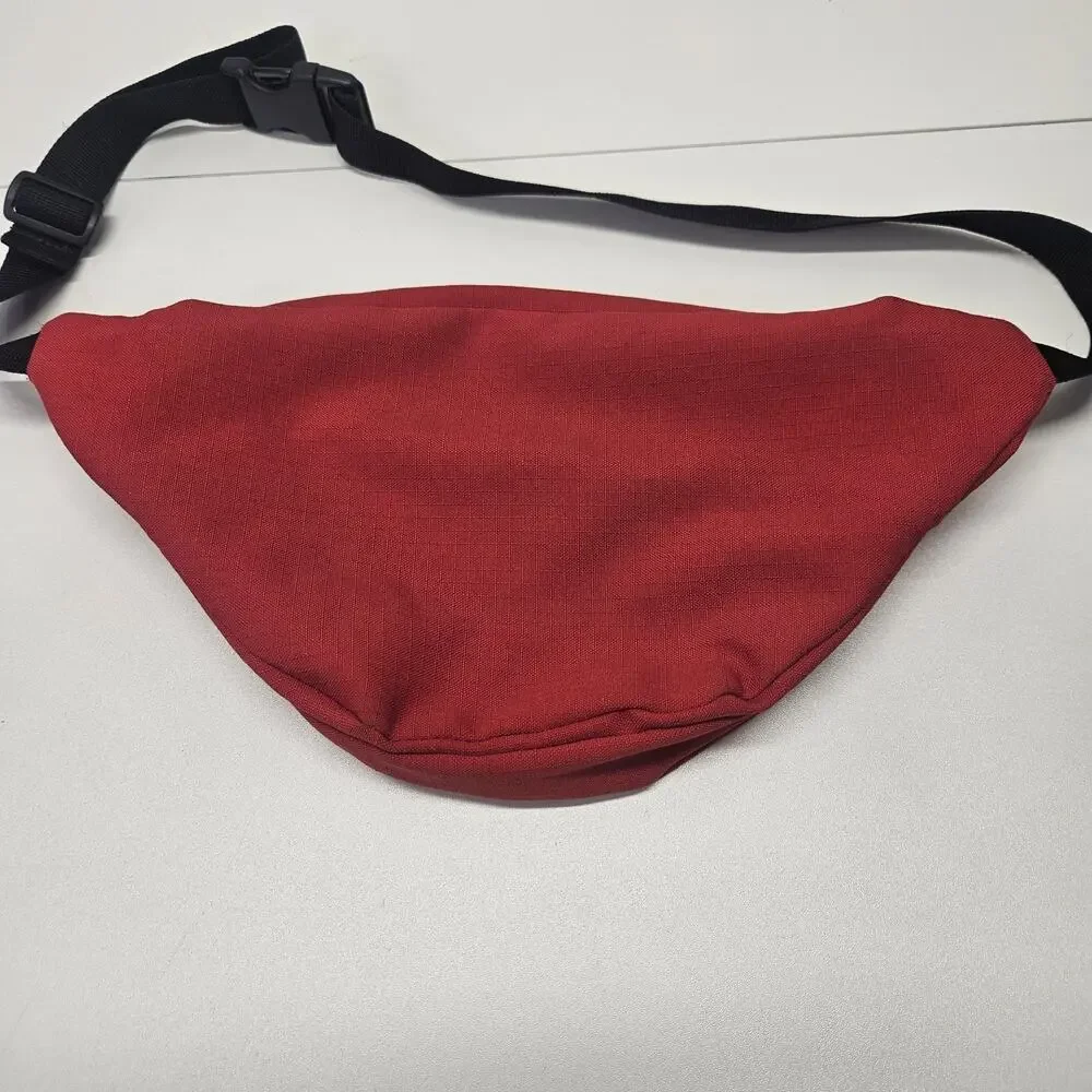 JANSPORT RED Fanny Pack Belt Buckle Bag 2-Zipper Pocket